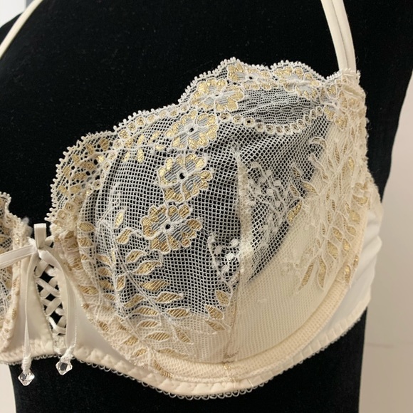 Victoria’s Secret White Lace Unlined Demi Bra - Picture 3 of 4